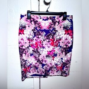 Talbots Floral Pencil Skirt